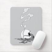  Westen, Indiaan in zijn eenzaamheid door NC Wyeth Muismat (Met muis)