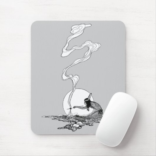  Westen, Indiaan in zijn eenzaamheid door NC Wyeth Muismat (Met muis)