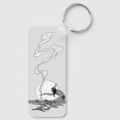  Westen, Indiaan in zijn eenzaamheid door NC Wyeth Sleutelhanger (Achterkant)