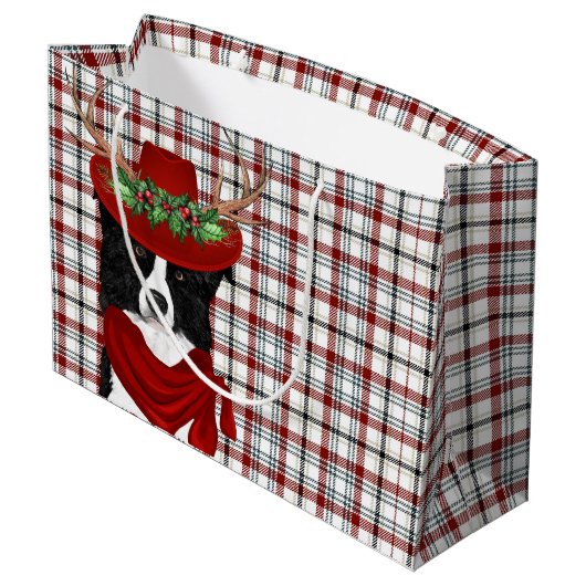 Wester Pset en Border Collie Hondenliefhebber Holi Groot Cadeauzakje (Achterkant Gekanteld)