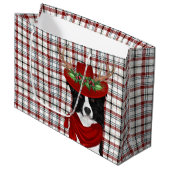 Wester Pset en Border Collie Hondenliefhebber Holi Groot Cadeauzakje (Voorkant Gekanteld)