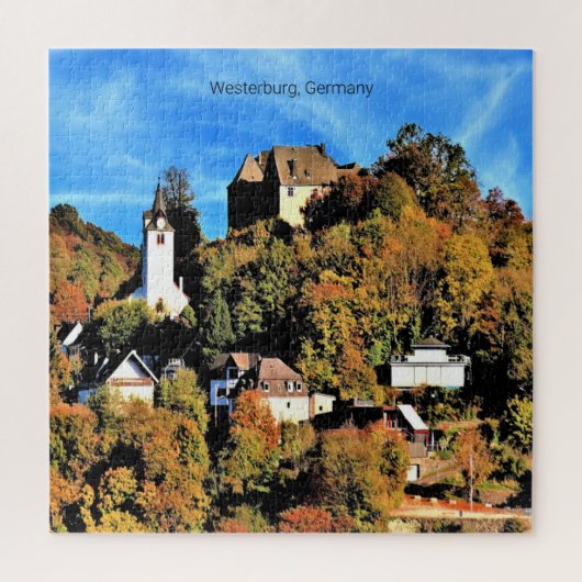 Westerburg, schilderachtig foto van Duitsland; Legpuzzel (Verticaal)