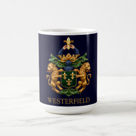 Westerfield Nederlands Familiewapen. Koffiemok