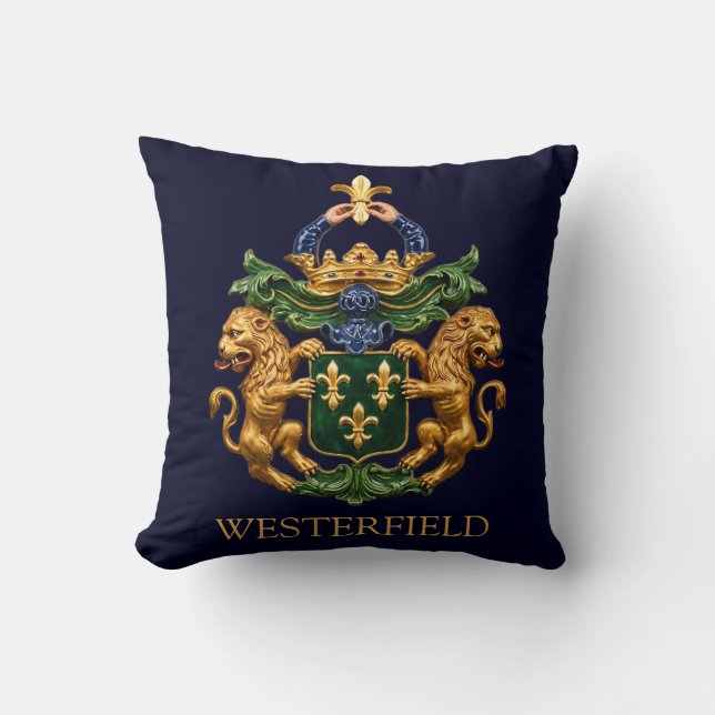 Westerfield Nederlands Familiewapen. Kussen (Voorkant)