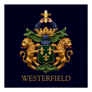 Westerfield Nederlands Familiewapen. Perfect Poster