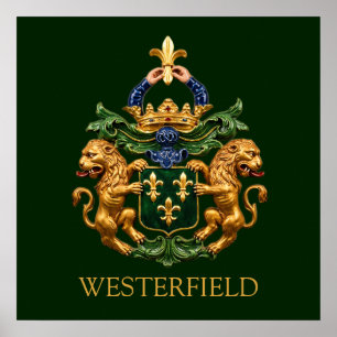 Westerfield Nederlands Familiewapen. Poster