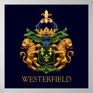 Westerfield Nederlandse Familiewapen. Poster