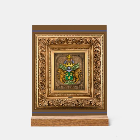 Westerfield Nederlandse gezinscolat van wapens. Acryl Bord (Voorkant)