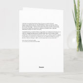 Westerfield Nederlandse gezinscolat van wapens. Bedankkaart (Achterkant)