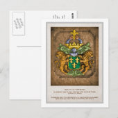 Westerfield Nederlandse gezinscolat van wapens. Briefkaart (Voorkant / Achterkant)