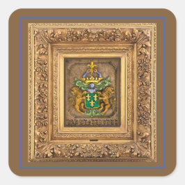 Westerfield Nederlandse gezinscolat van wapens. Vierkante Sticker