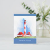 Westerhever aanpasbaar Briefkaart van Groeten (Staand voorkant)