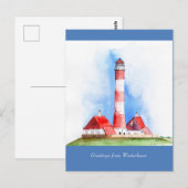 Westerhever aanpasbaar Briefkaart van Groeten (Voorkant / Achterkant)