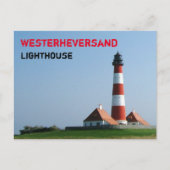Westerhever Lighthouse, Wadden Zee, Duitsland Briefkaart (Voorkant)