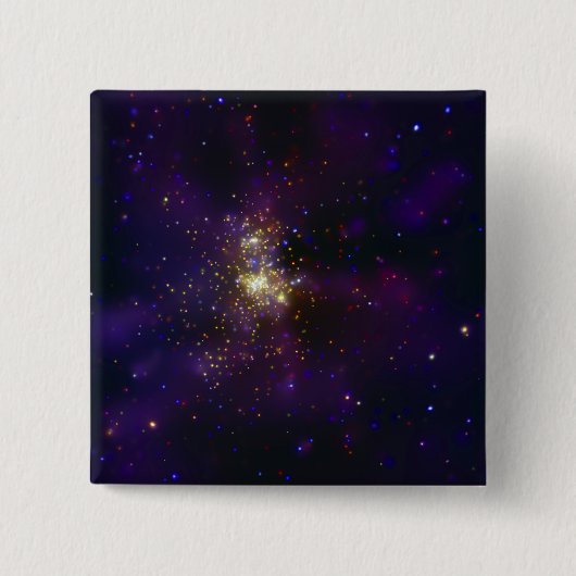 Westerlund 2, een jonge ster cluster vierkante button 5,1 cm (Voorkant)