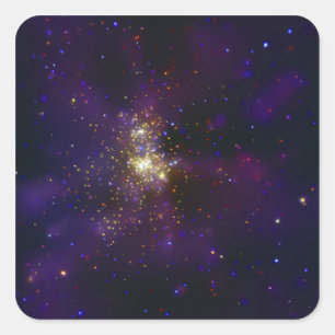 Westerlund 2, een jonge ster cluster vierkante sticker