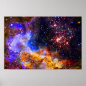 Westerlund 2 in Carina Constellation Space Afbeeld Poster (Voorkant)