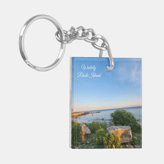 Westerly Rhode Island Souvenir Sleutelhanger (Voorkant Links)