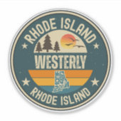 Westerly, Rhode Island Sticker (Voorkant)