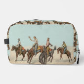  Western 4 cowboys op Bucking Horses Toilettasje (Voorkant)