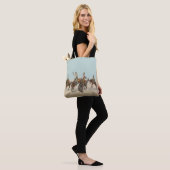  Western 4 cowboys op Bucking Horses Tote Bag (Op model)