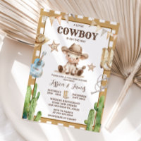Western A Little Cowboy is op weg naar het Baby sh