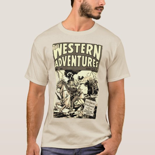 Western Adventures Classic Comics T-shirt (Voorkant)