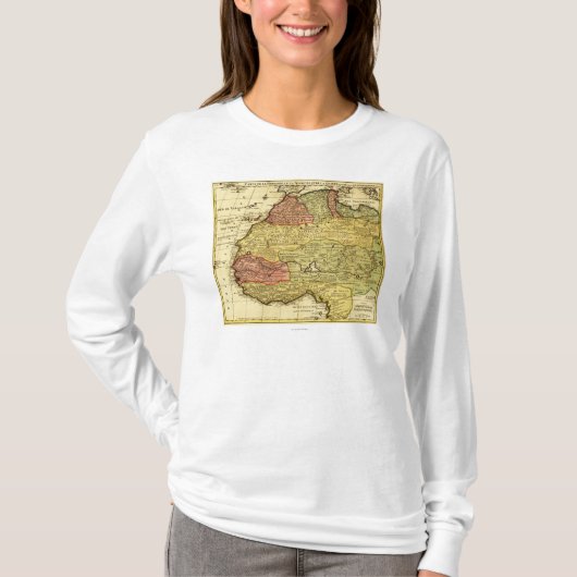 Western AfrikaPanoramische kaartWest-Afrika 2 T-shirt (Voorkant)