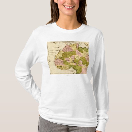 Western AfrikaPanoramische kaartWest-Afrika 3 T-shirt (Voorkant)