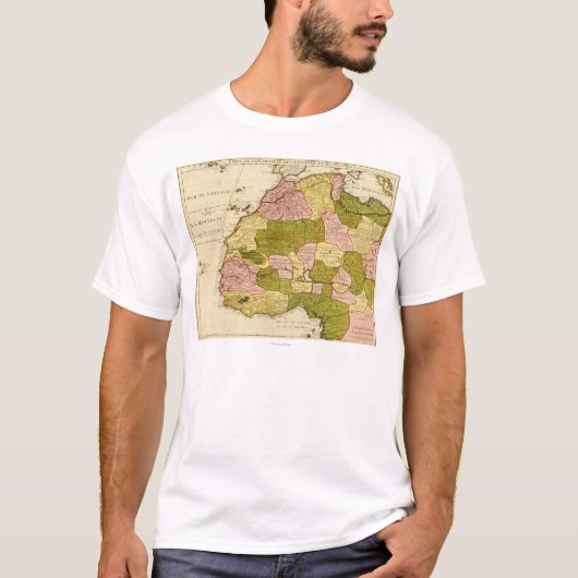 Western AfrikaPanoramische kaartWest-Afrika 3 T-shirt (Voorkant)