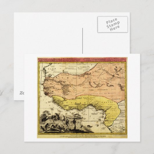 Western AfrikaPanoramische KaartWest-Afrika Briefkaart (Voorkant / Achterkant)