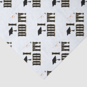 Western Afstudeerder Pet en Diploma Afstuderen Tissuepapier (Detail)