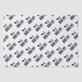 Western Afstudeerder Pet en Diploma Afstuderen Tissuepapier (Voorkant)