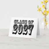 Western Afstudeerklas 2027 Kaart (Gele Bloem)