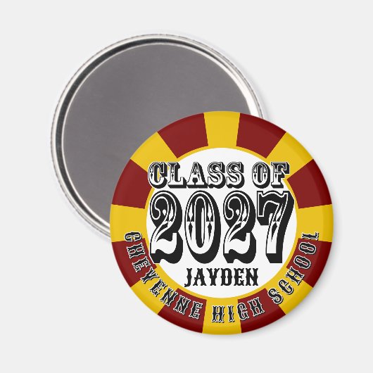 Western Afstudeerklas 2027 Magneet (Voorkant / Achterkant)