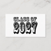 Western Afstudeerklas van 2027 Visitekaartje (Voorkant)