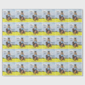 Western Afstuderen meisje op paard Cadeaupapier (Vlak)