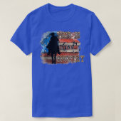 Western American Flag Cowboy Dit zijn gods patriot T-shirt (Design voorkant)
