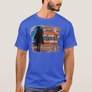 Western American Flag Cowboy Dit zijn gods patriot T-shirt