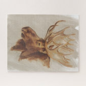 Western Amerikaans dieronderzoek | Moose Portret Legpuzzel (Horizontaal)