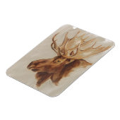 Western Amerikaans dieronderzoek | Moose Portret Magneet (Linkerzijde)
