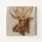 Western Amerikaans dieronderzoek | Moose Portret Notitieboek (Achterkant)