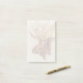 Western Amerikaans dieronderzoek | Moose Portret Post-it® Notes (Op bureau)