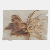 Western Amerikaans dieronderzoek | Moose Portret Theedoek (Horizontaal)