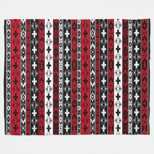 Western-Amerikaans-Indische vlootsbank Fleece Deken (Voorkant (Horizontaal))