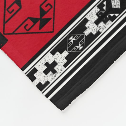 Western-Amerikaans-Indische vlootsbank Fleece Deken (Hoek)