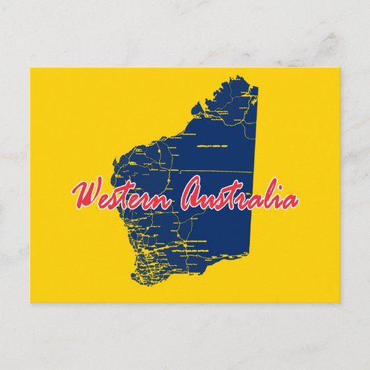 Western Australië Briefkaart (Voorkant)