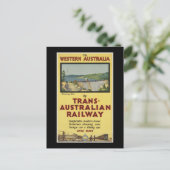 Western Australië door Trans-Australische spoorweg Briefkaart (Staand voorkant)