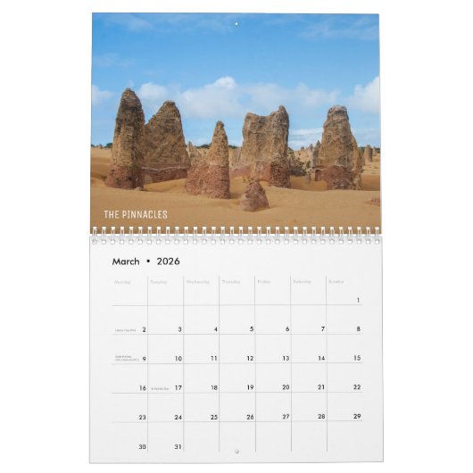 Western Australië hooglichten 2022 Kalender (Mar 2026)