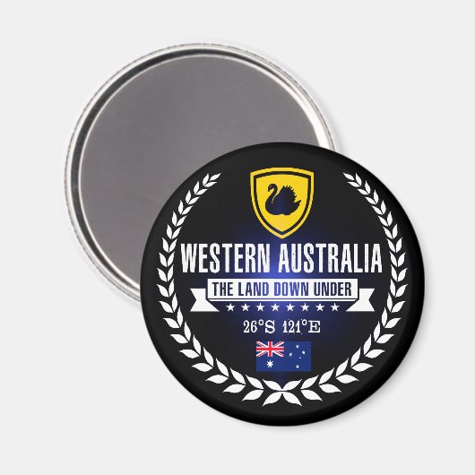Western Australië Magneet (Voorkant / Achterkant)